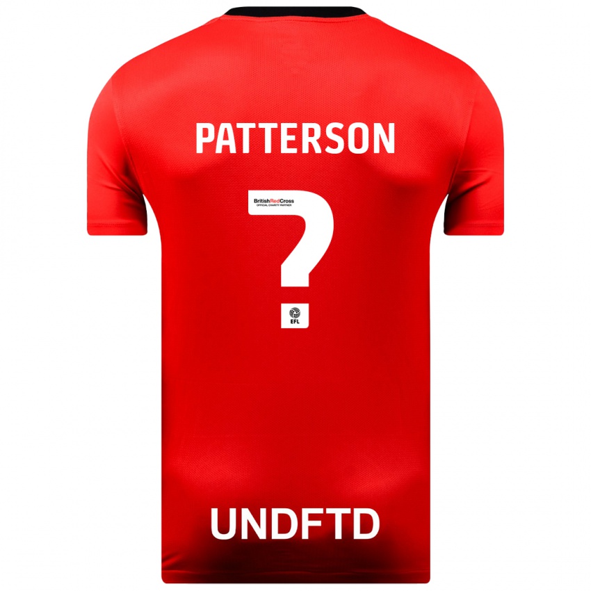 Dzieci Rico Patterson #0 Czerwony Wyjazdowa Koszulka 2023/24 Koszulki Klubowe