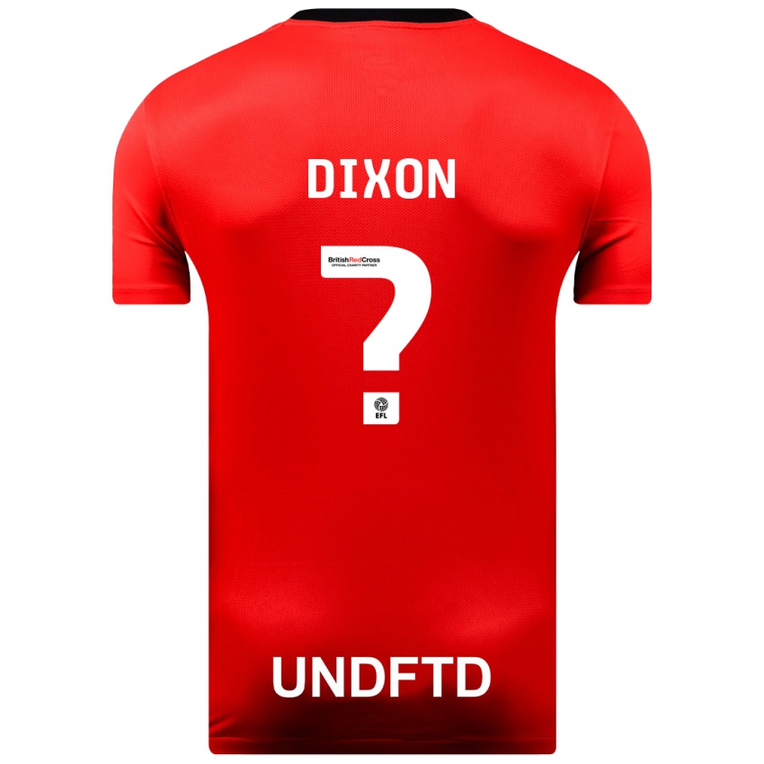 Dzieci Junior Dixon #0 Czerwony Wyjazdowa Koszulka 2023/24 Koszulki Klubowe