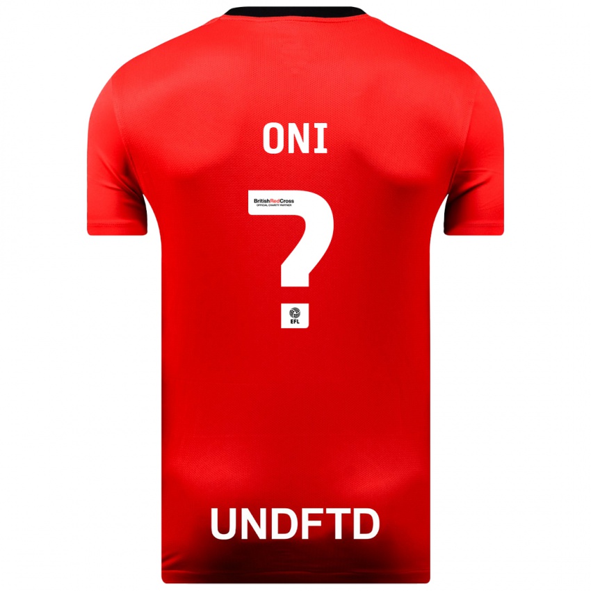 Dzieci Ifeoluwa Oni #0 Czerwony Wyjazdowa Koszulka 2023/24 Koszulki Klubowe
