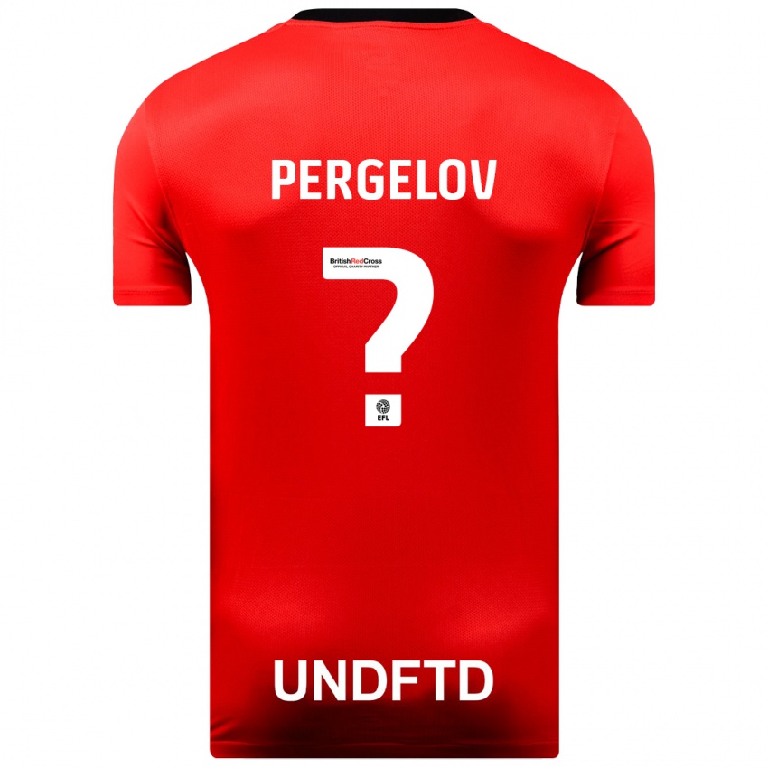 Dzieci Stoyan Pergelov #0 Czerwony Wyjazdowa Koszulka 2023/24 Koszulki Klubowe