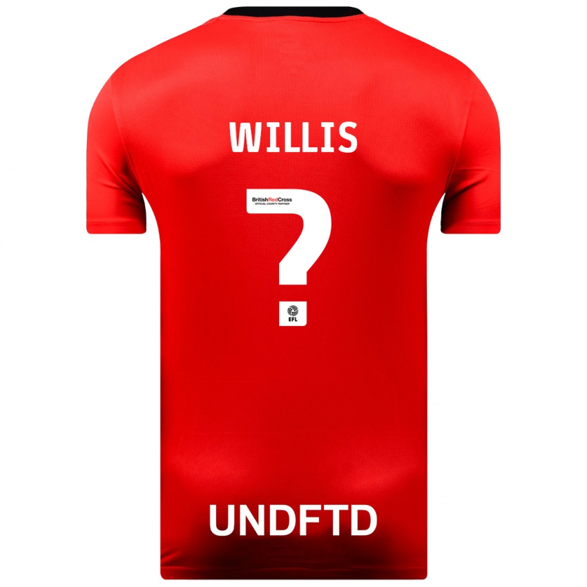 Dzieci Zach Willis #0 Czerwony Wyjazdowa Koszulka 2023/24 Koszulki Klubowe