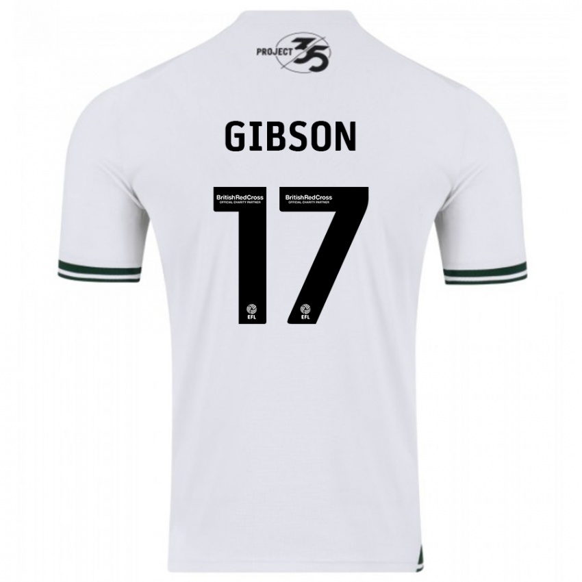Dzieci Lewis Gibson #17 Biały Wyjazdowa Koszulka 2023/24 Koszulki Klubowe
