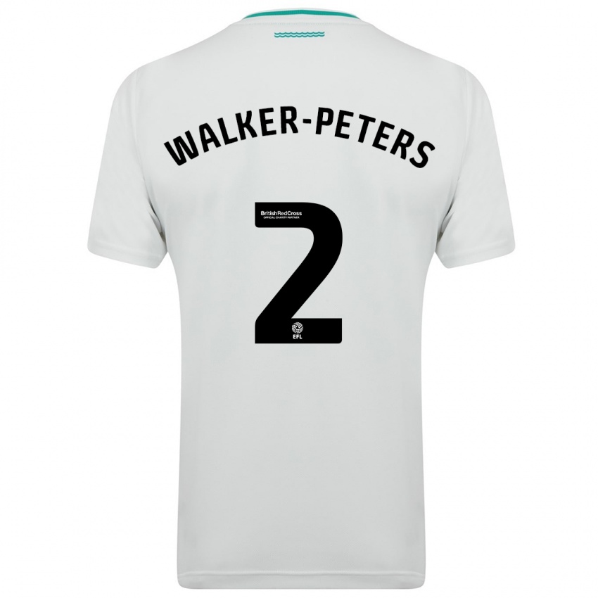Dzieci Kyle Walker-Peters #2 Biały Wyjazdowa Koszulka 2023/24 Koszulki Klubowe