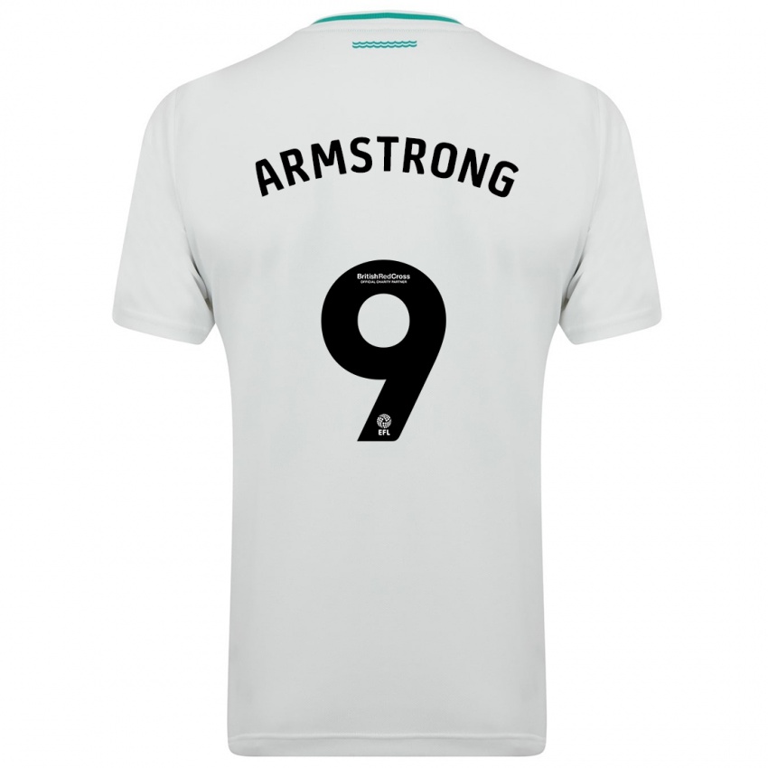 Dzieci Adam Armstrong #9 Biały Wyjazdowa Koszulka 2023/24 Koszulki Klubowe