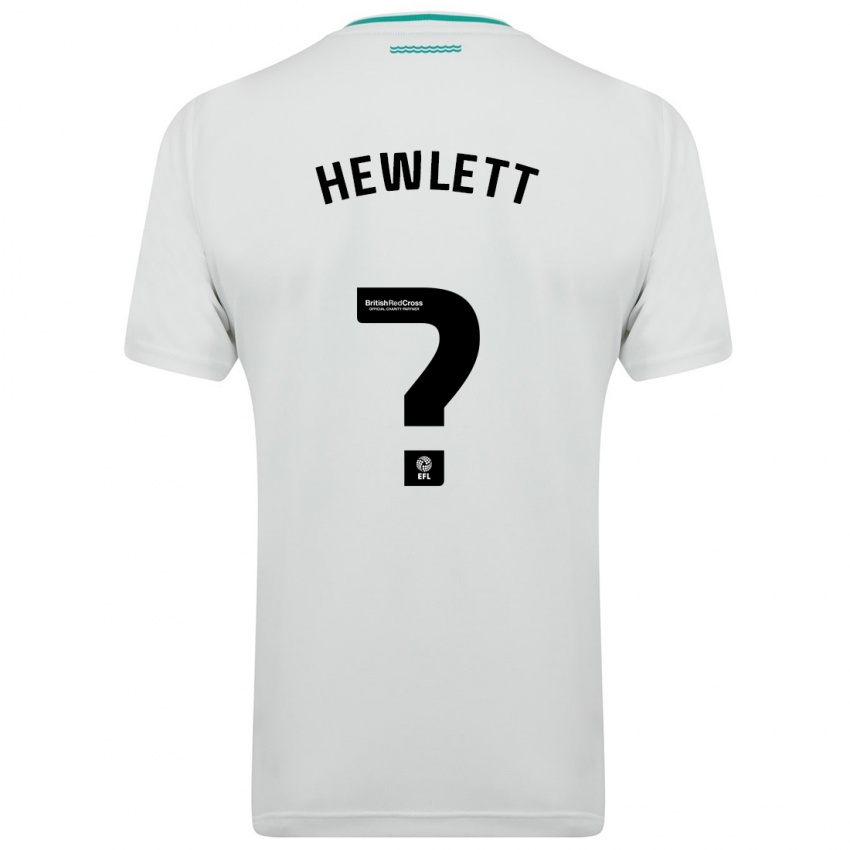 Dzieci Jem Hewlett #0 Biały Wyjazdowa Koszulka 2023/24 Koszulki Klubowe