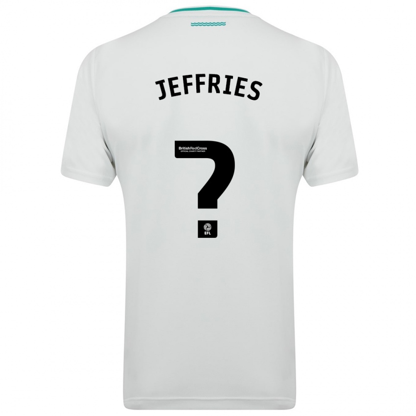 Dzieci Josh Jeffries #0 Biały Wyjazdowa Koszulka 2023/24 Koszulki Klubowe