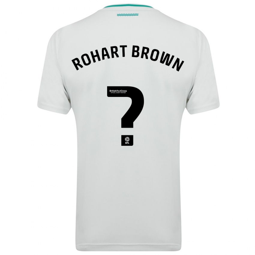 Dzieci Thierry Rohart-Brown #0 Biały Wyjazdowa Koszulka 2023/24 Koszulki Klubowe