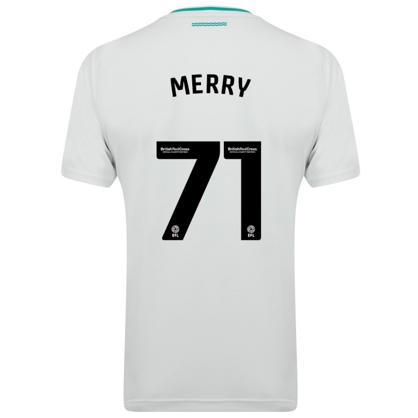 Dzieci Will Merry #71 Biały Wyjazdowa Koszulka 2023/24 Koszulki Klubowe