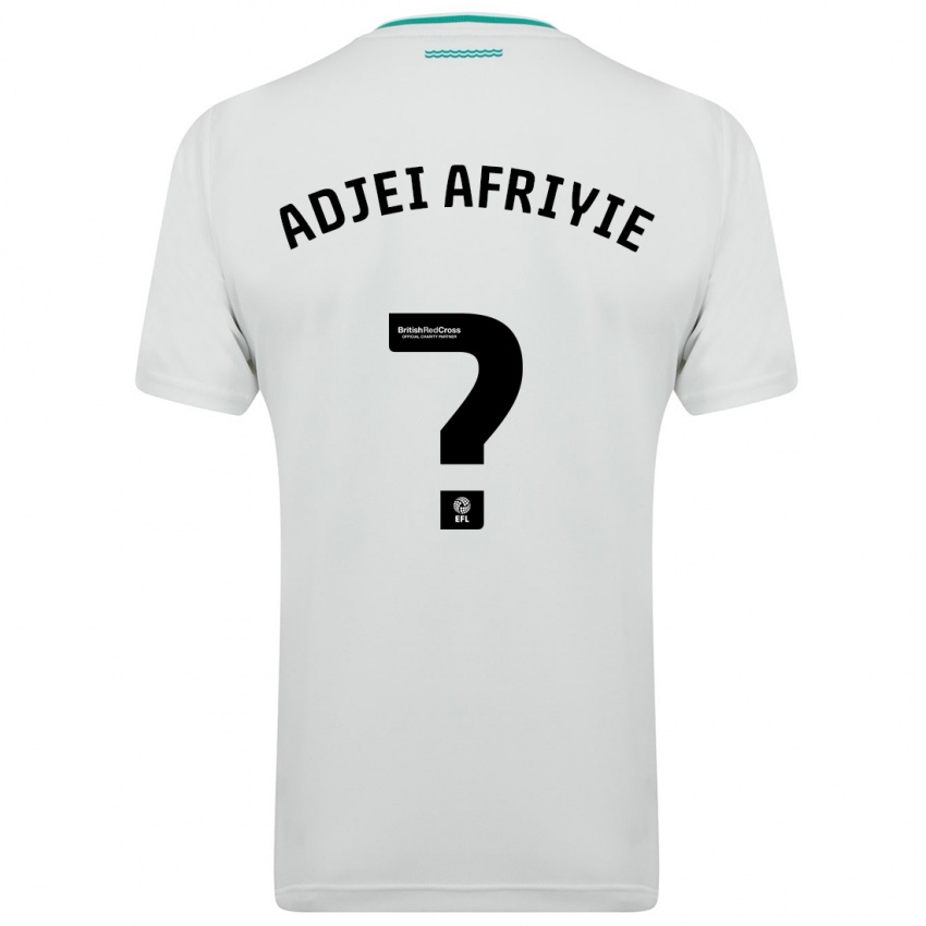 Dzieci Hansel Adjei-Afriyie #0 Biały Wyjazdowa Koszulka 2023/24 Koszulki Klubowe
