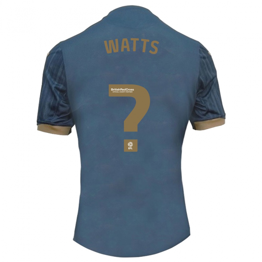 Dzieci Evan Watts #0 Ciemny Turkusowy Wyjazdowa Koszulka 2023/24 Koszulki Klubowe