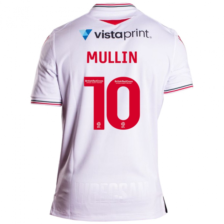 Dzieci Paul Mullin #10 Biały Wyjazdowa Koszulka 2023/24 Koszulki Klubowe