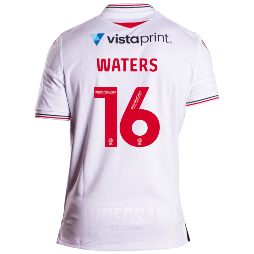 Dzieci Billy Waters #16 Biały Wyjazdowa Koszulka 2023/24 Koszulki Klubowe