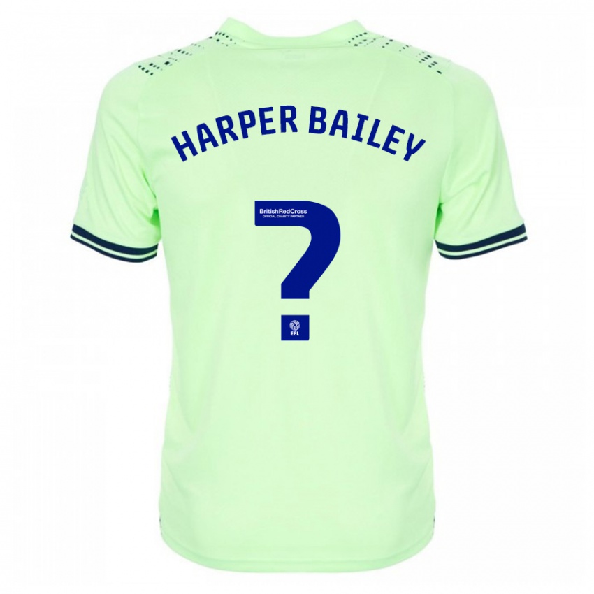 Dzieci Aaron Harper-Bailey #0 Marynarka Wojenna Wyjazdowa Koszulka 2023/24 Koszulki Klubowe