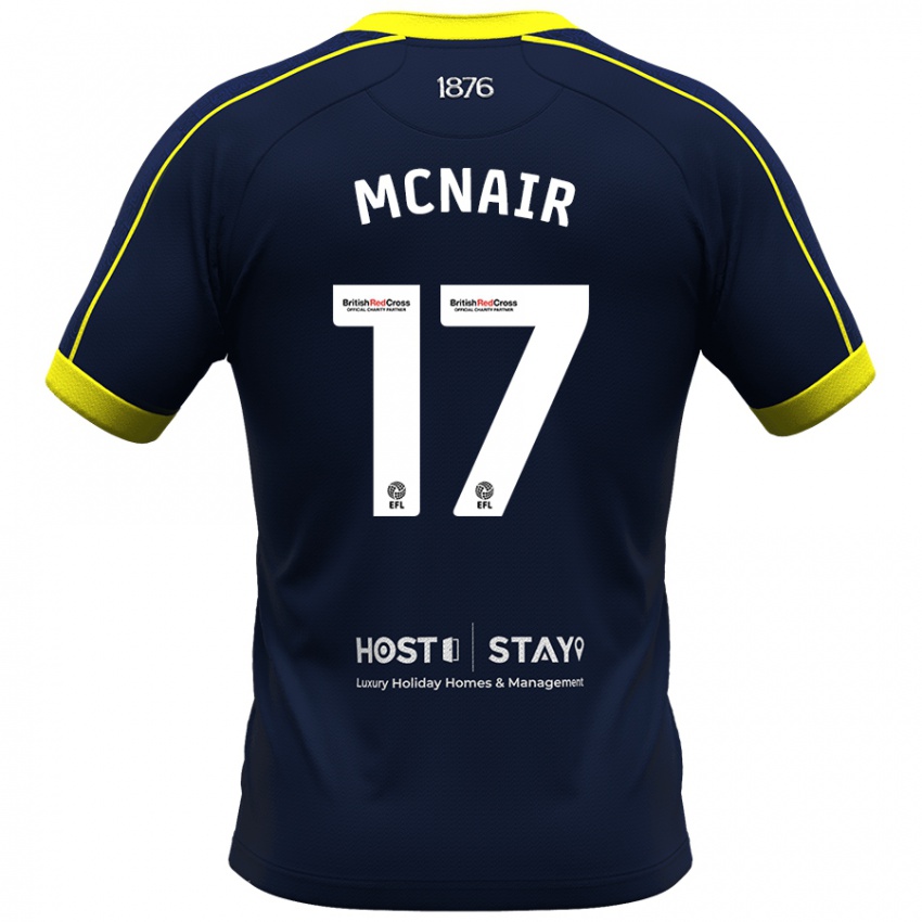 Dzieci Paddy Mcnair #17 Marynarka Wojenna Wyjazdowa Koszulka 2023/24 Koszulki Klubowe