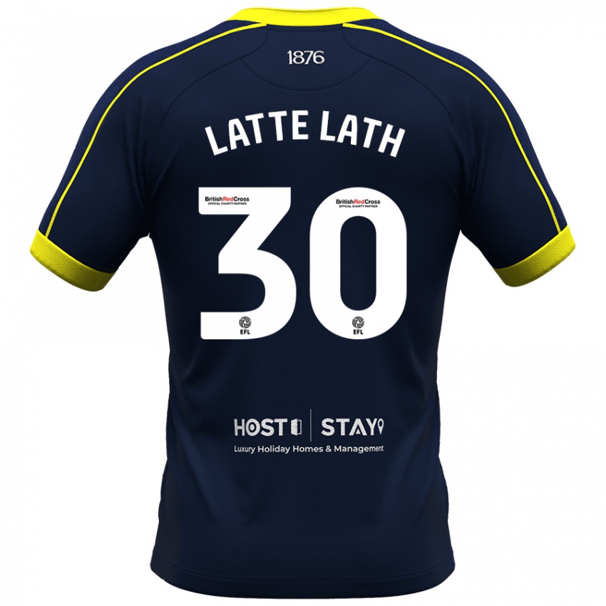 Dzieci Emmanuel Latte Lath #30 Marynarka Wojenna Wyjazdowa Koszulka 2023/24 Koszulki Klubowe
