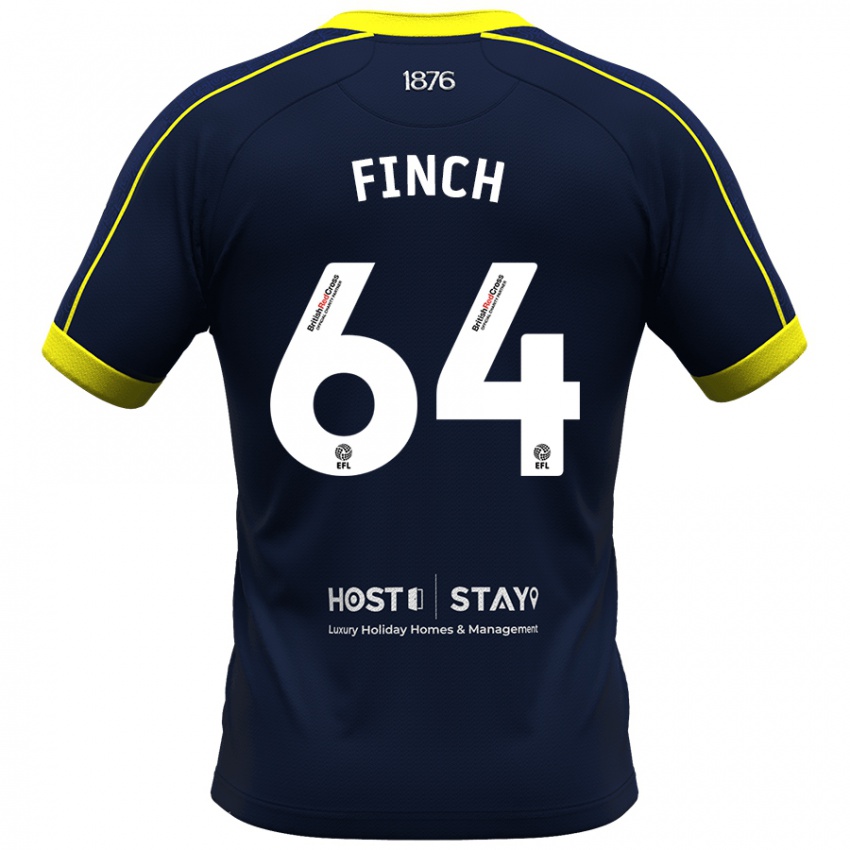 Dzieci Sonny Finch #64 Marynarka Wojenna Wyjazdowa Koszulka 2023/24 Koszulki Klubowe