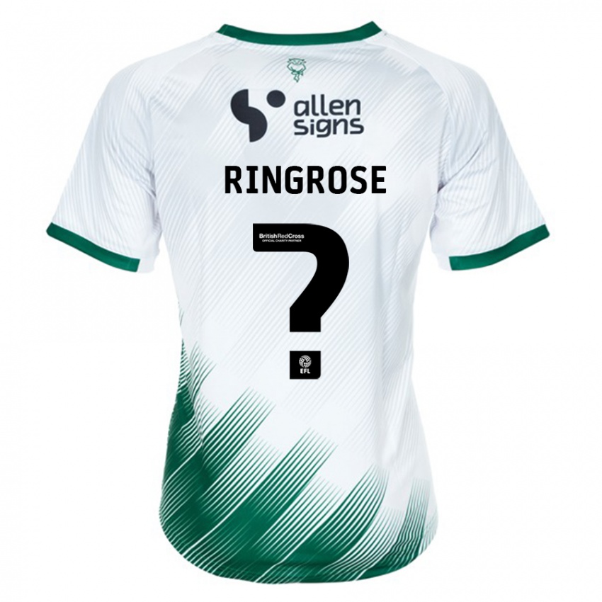 Dzieci Abi Ringrose #0 Biały Wyjazdowa Koszulka 2023/24 Koszulki Klubowe