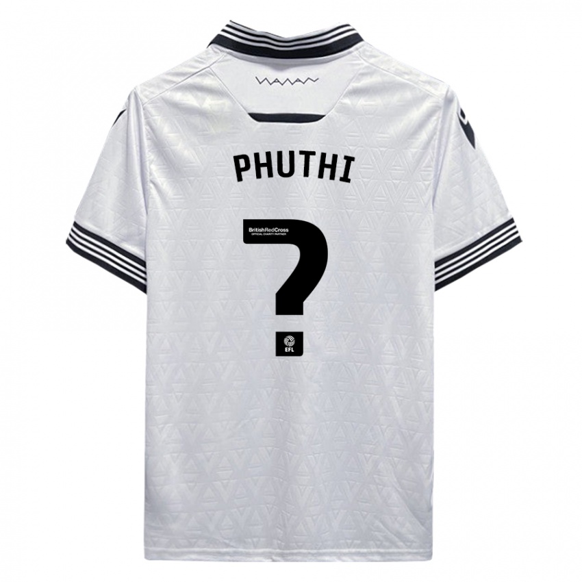 Dzieci Joey Phuthi #0 Biały Wyjazdowa Koszulka 2023/24 Koszulki Klubowe