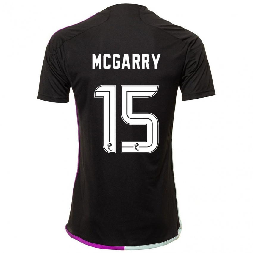 Dzieci James Mcgarry #15 Czarny Wyjazdowa Koszulka 2023/24 Koszulki Klubowe