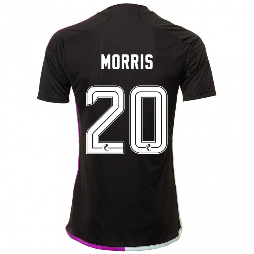Dzieci Shayden Morris #20 Czarny Wyjazdowa Koszulka 2023/24 Koszulki Klubowe