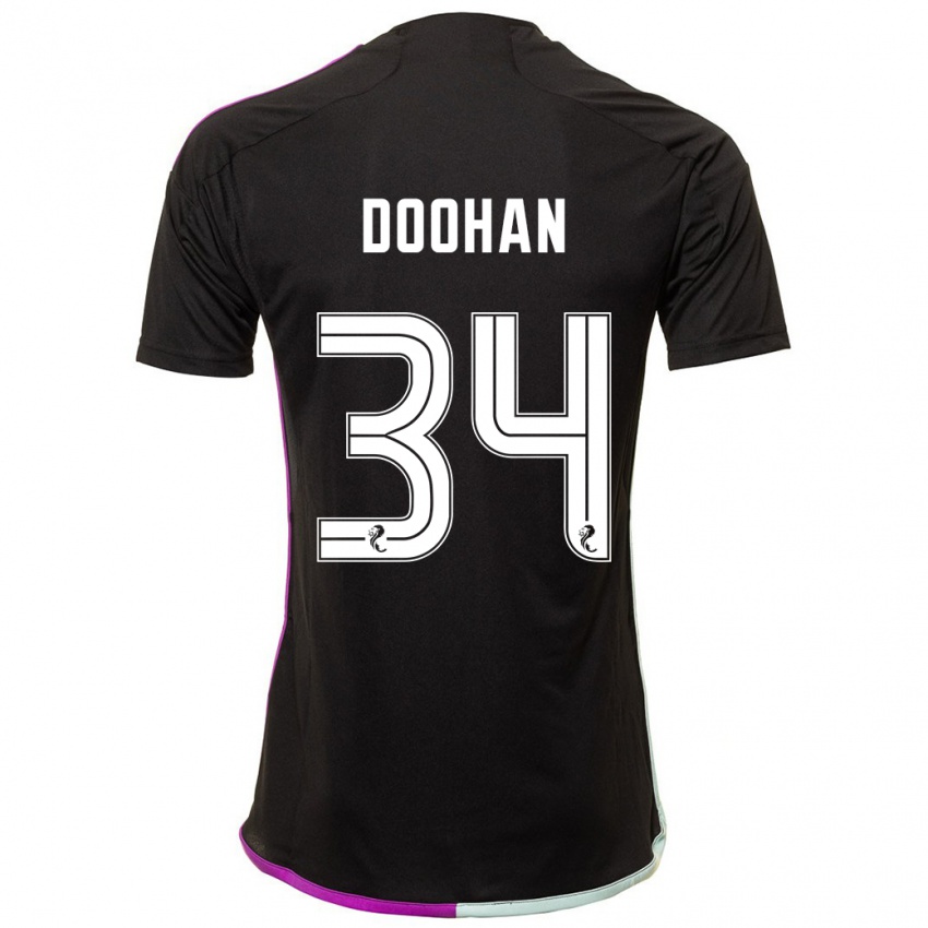 Dzieci Ross Doohan #34 Czarny Wyjazdowa Koszulka 2023/24 Koszulki Klubowe