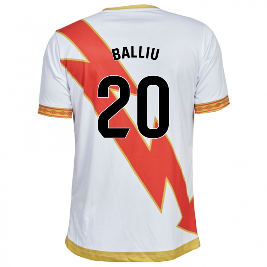 Męski Iván Balliu #20 Biały Domowa Koszulka 2023/24 Koszulki Klubowe