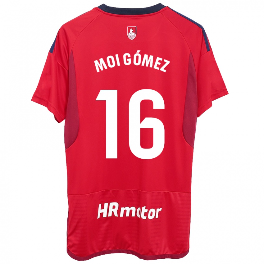 Męski Moi Gomez #16 Czerwony Domowa Koszulka 2023/24 Koszulki Klubowe