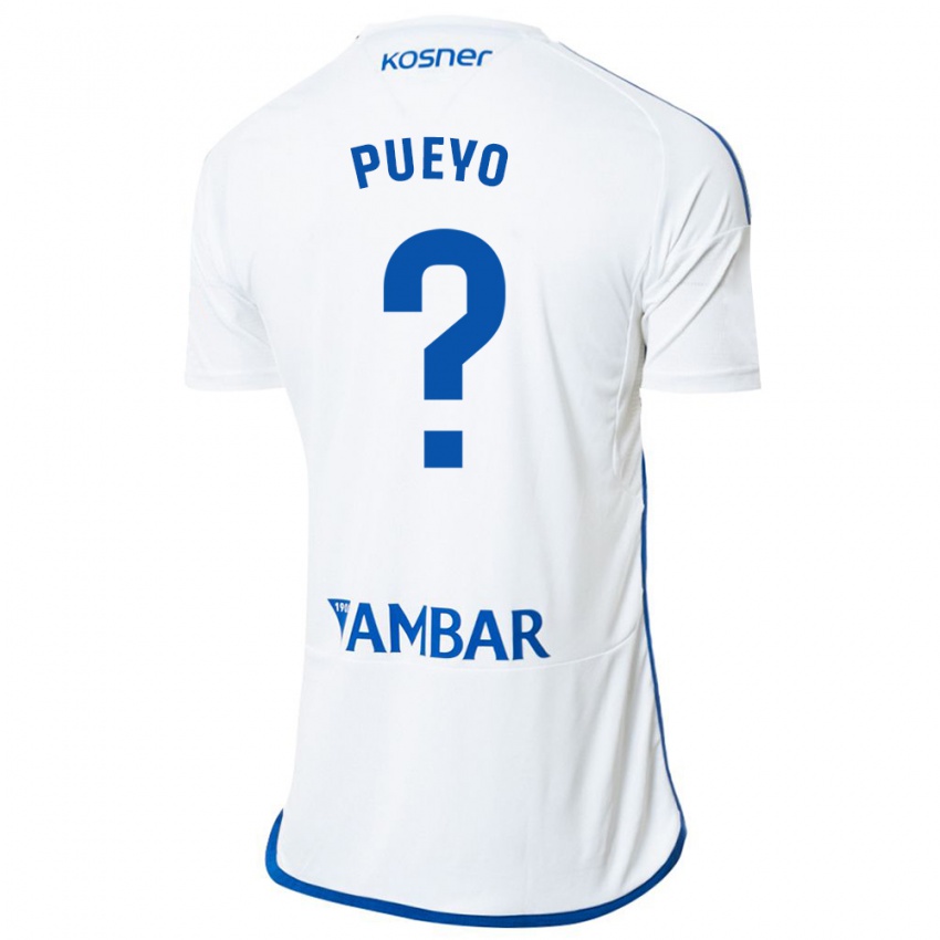 Męski Alejandro Monserrate Pueyo #0 Biały Domowa Koszulka 2023/24 Koszulki Klubowe