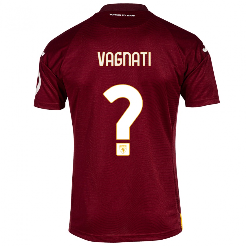 Męski Manuel Vagnati #0 Ciemno Czerwony Domowa Koszulka 2023/24 Koszulki Klubowe