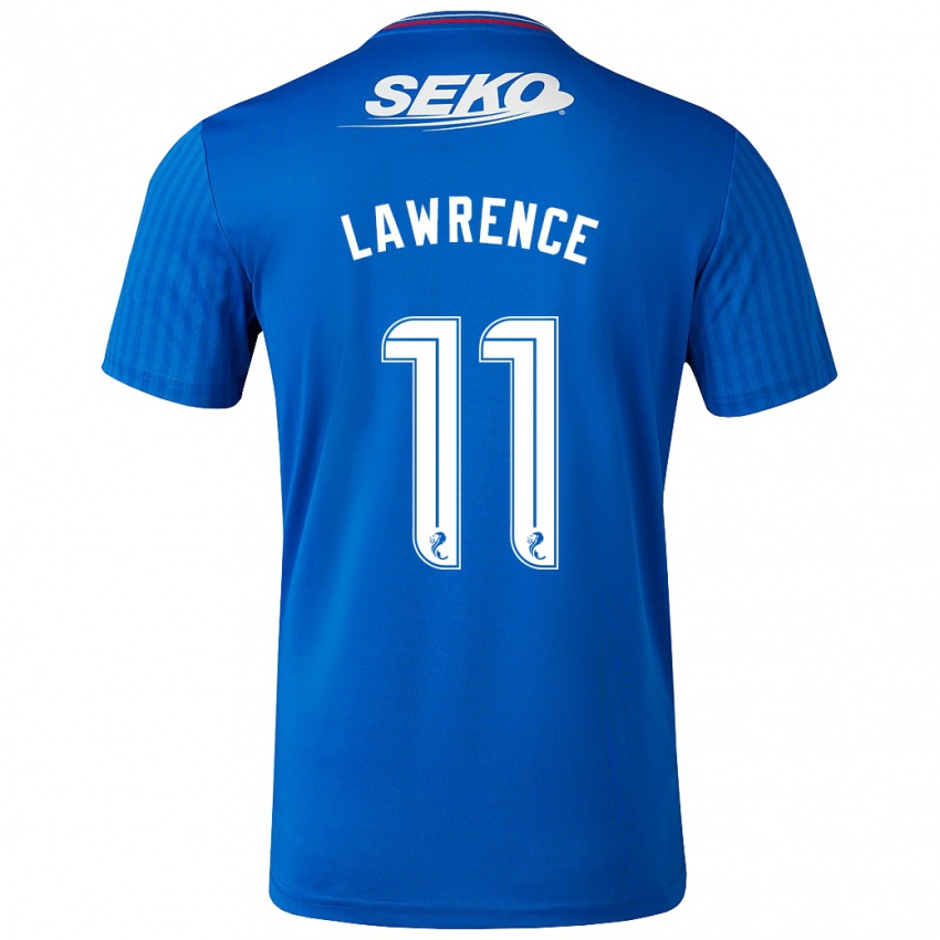 Męski Tom Lawrence #11 Niebieski Domowa Koszulka 2023/24 Koszulki Klubowe