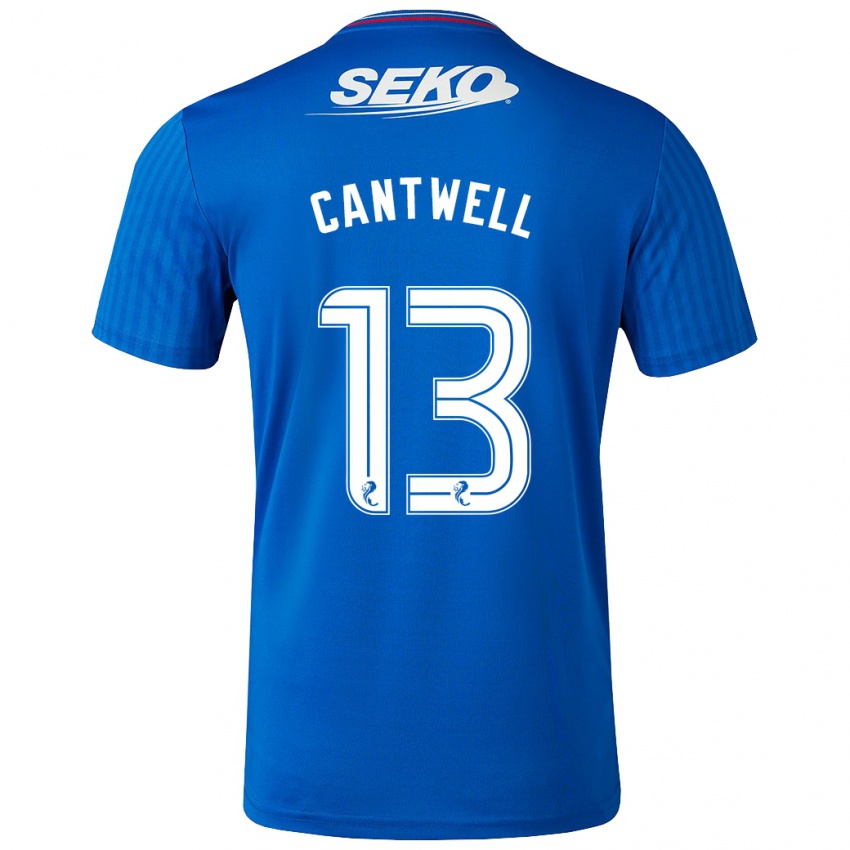 Męski Todd Cantwell #13 Niebieski Domowa Koszulka 2023/24 Koszulki Klubowe