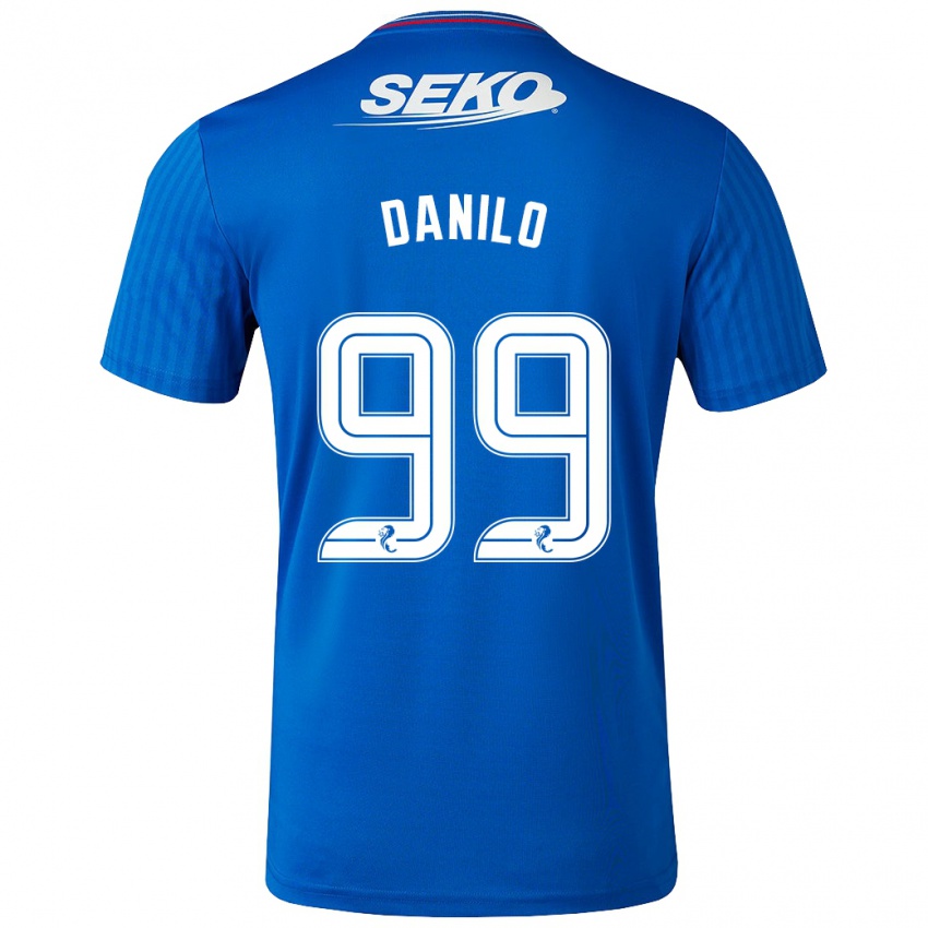 Męski Danilo #99 Niebieski Domowa Koszulka 2023/24 Koszulki Klubowe