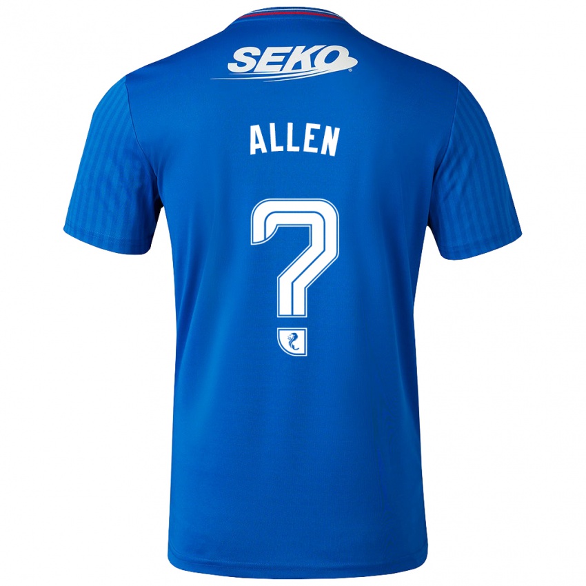 Męski Greig Allen #0 Niebieski Domowa Koszulka 2023/24 Koszulki Klubowe