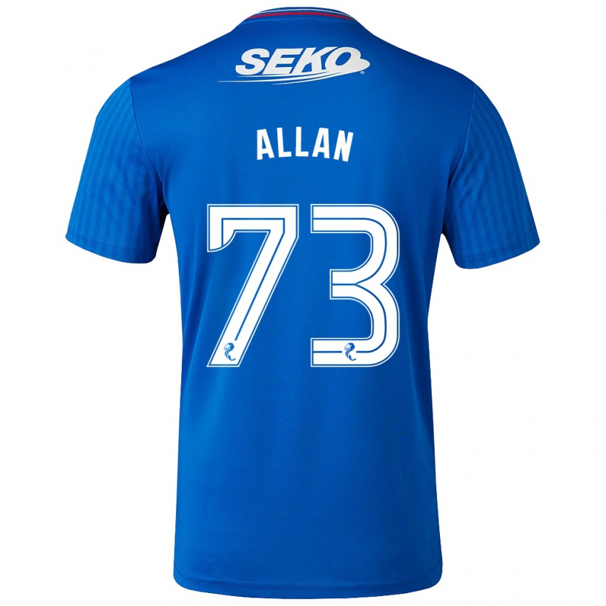 Męski Connor Allan #73 Niebieski Domowa Koszulka 2023/24 Koszulki Klubowe