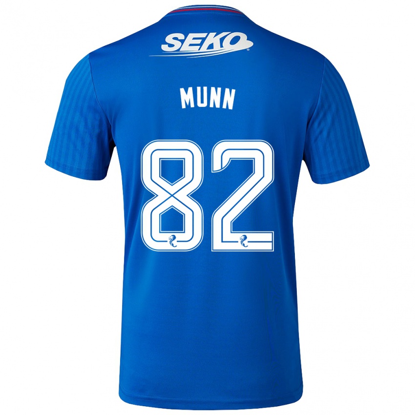 Męski Mason Munn #82 Niebieski Domowa Koszulka 2023/24 Koszulki Klubowe