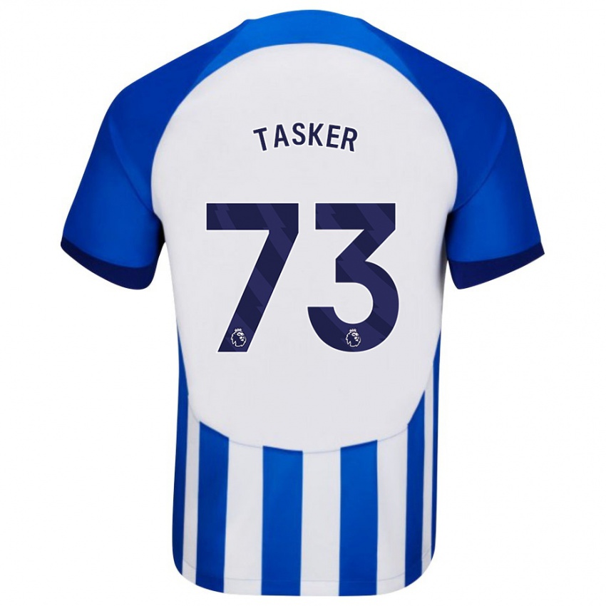Męski Charlie Tasker #73 Niebieski Domowa Koszulka 2023/24 Koszulki Klubowe