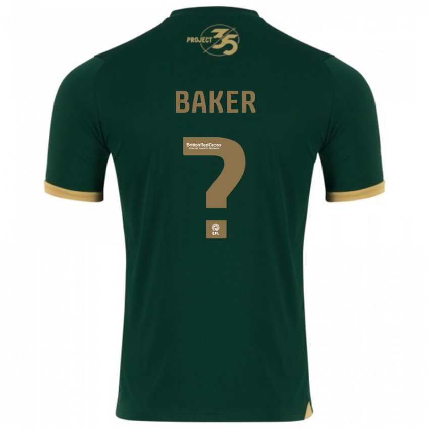 Męski Zak Baker #0 Zielony Domowa Koszulka 2023/24 Koszulki Klubowe