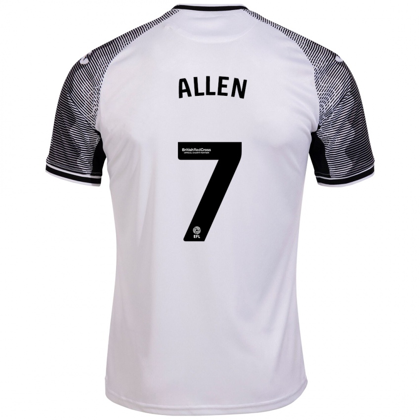 Męski Joe Allen #7 Biały Domowa Koszulka 2023/24 Koszulki Klubowe