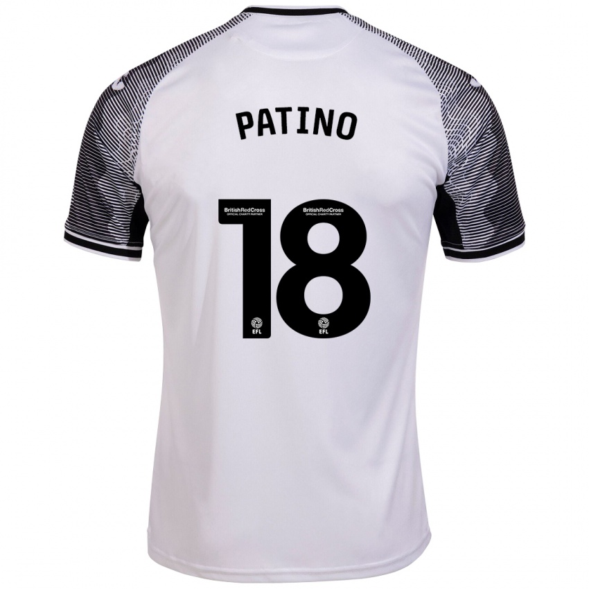 Męski Charlie Patino #18 Biały Domowa Koszulka 2023/24 Koszulki Klubowe