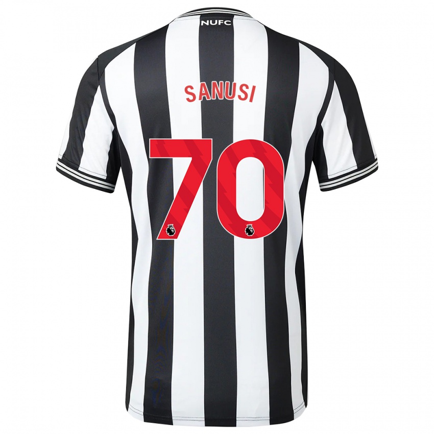 Męski Trevan Sanusi #70 Czarny Biały Domowa Koszulka 2023/24 Koszulki Klubowe