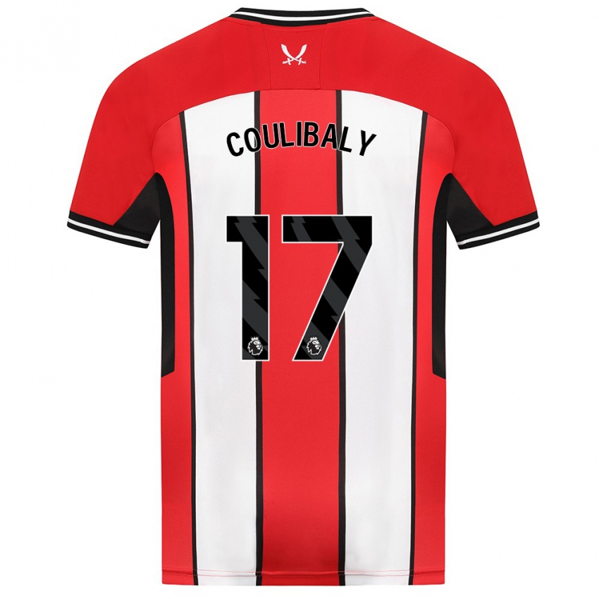 Męski Ismaila Coulibaly #17 Czerwony Domowa Koszulka 2023/24 Koszulki Klubowe