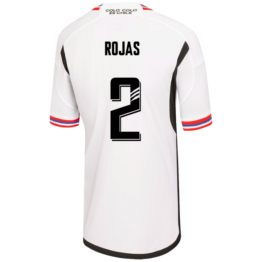 Męski Jeyson Rojas #2 Biały Domowa Koszulka 2023/24 Koszulki Klubowe