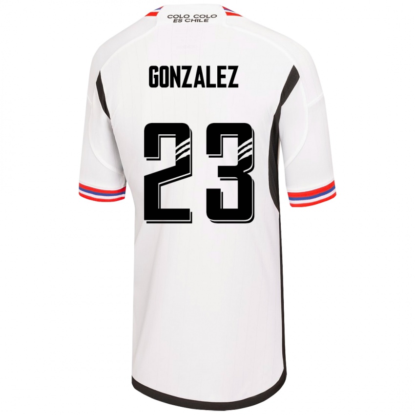 Męski Ramiro González #23 Biały Domowa Koszulka 2023/24 Koszulki Klubowe