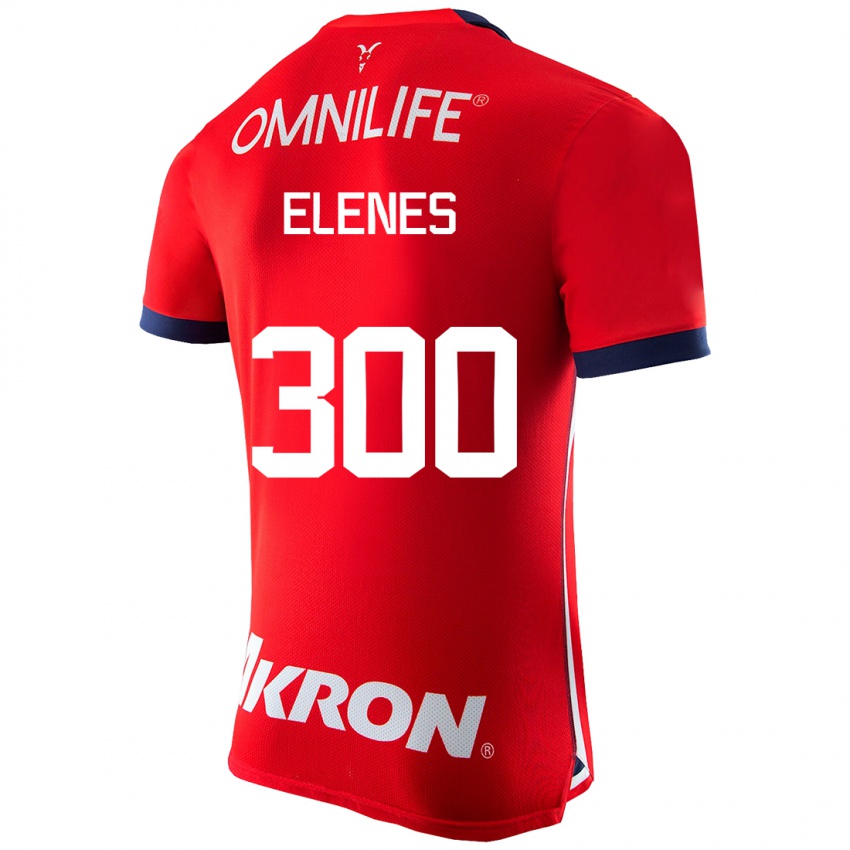Męski José Elenes #300 Czerwony Domowa Koszulka 2023/24 Koszulki Klubowe