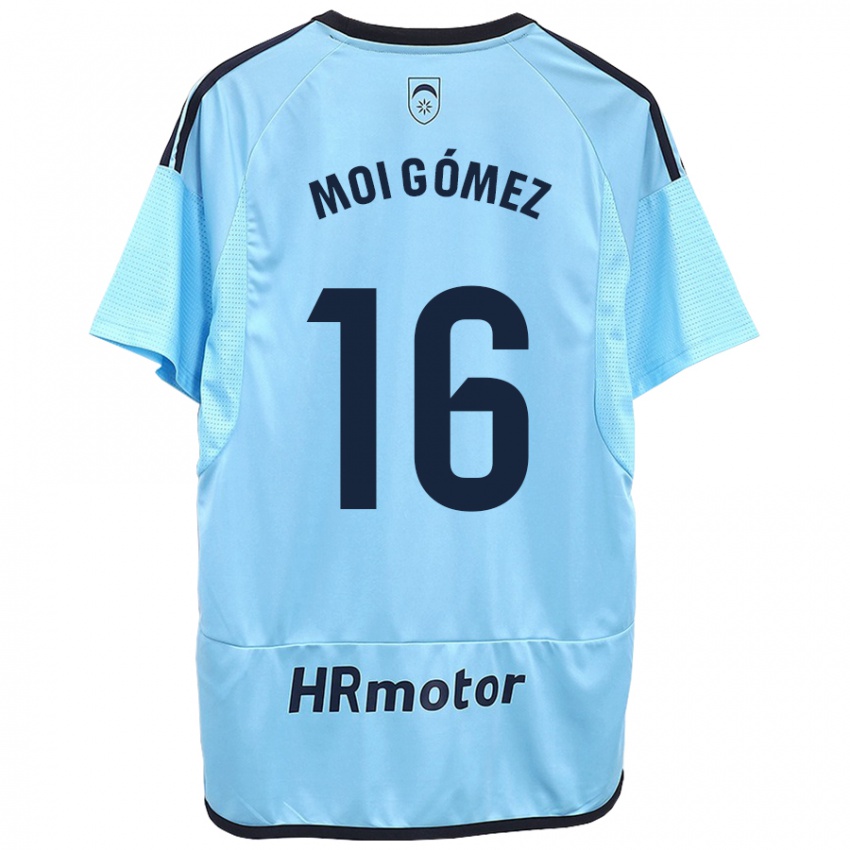 Męski Moi Gomez #16 Niebieski Wyjazdowa Koszulka 2023/24 Koszulki Klubowe