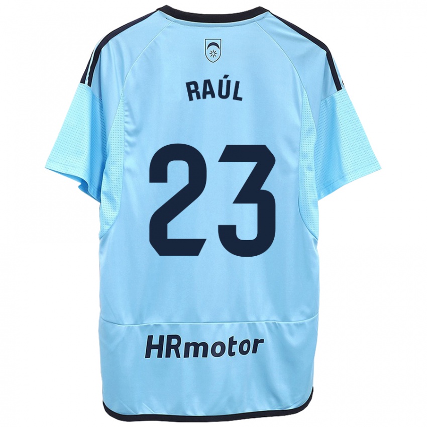 Męski Raúl García #23 Niebieski Wyjazdowa Koszulka 2023/24 Koszulki Klubowe