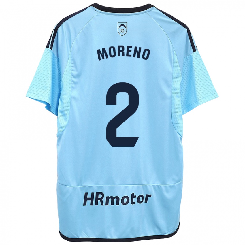 Męski Jorge Moreno #27 Niebieski Wyjazdowa Koszulka 2023/24 Koszulki Klubowe