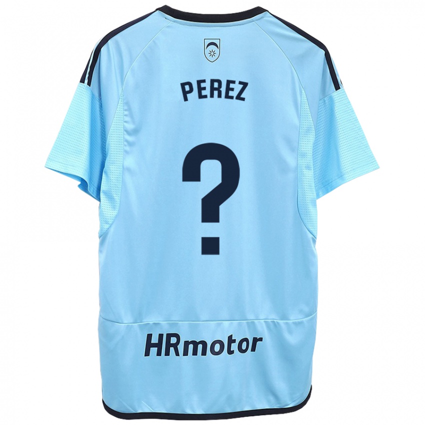 Męski Bruno Perez #0 Niebieski Wyjazdowa Koszulka 2023/24 Koszulki Klubowe