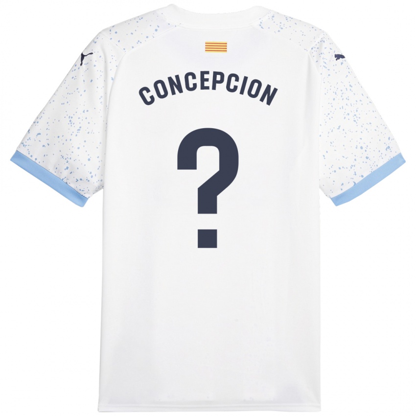 Męski Elian Concepción #0 Biały Wyjazdowa Koszulka 2023/24 Koszulki Klubowe