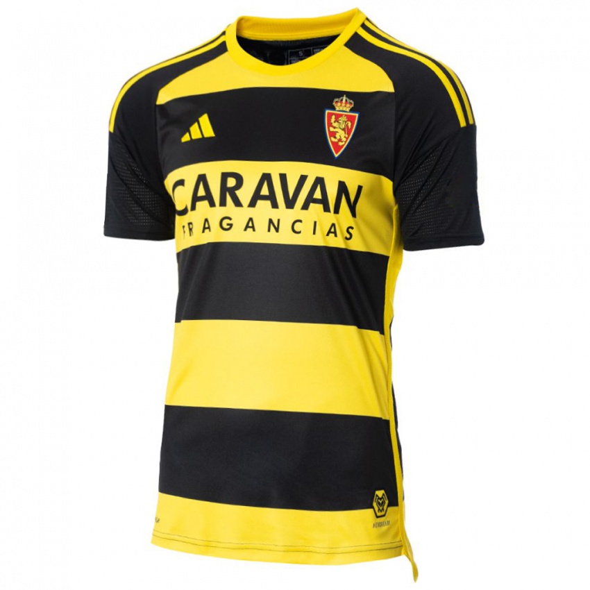 Męski Victor Mollejo #20 Czarno Żółty Wyjazdowa Koszulka 2023/24 Koszulki Klubowe